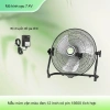 Quạt sạc năng lượng mặt trời công suất gió mạnh - Di động, yên tĩnh, pin lâu, phù hợp cắm trại, quầy hàng 16