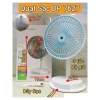 Quạt Sạc Tích Điện DP-7.627 + Đèn LED - Siêu Nhỏ Gọn, Tiện Lợi, Không Chiếm Diện Tích, Giá Ưu Đãi 259k