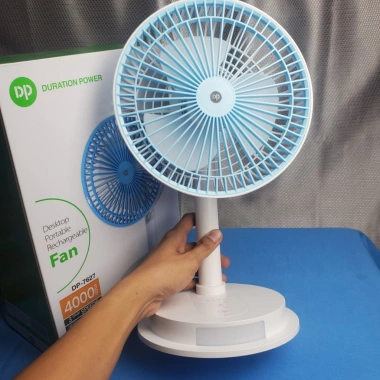 Quạt Sạc Tích Điện DP-7.627 + Đèn LED - Siêu Nhỏ Gọn, Tiện Lợi, Không Chiếm Diện Tích, Giá Ưu Đãi 259k 4