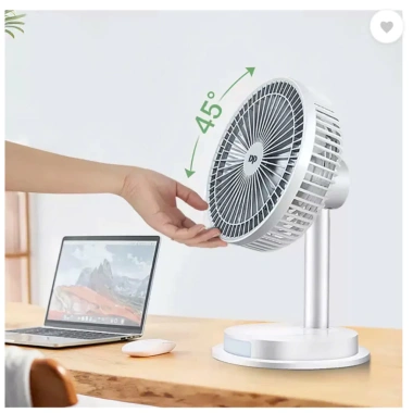 Quạt Sạc Tích Điện DP-7.627 + Đèn LED - Siêu Nhỏ Gọn, Tiện Lợi, Không Chiếm Diện Tích, Giá Ưu Đãi 259k 6