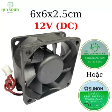Quạt Tản Nhiệt 12V 6x6x2.5cm Không Chổi Than Linh Kiện Điện Tử QUỲNH DIỄN Giá Ưu Đãi 31.213₫ 10
