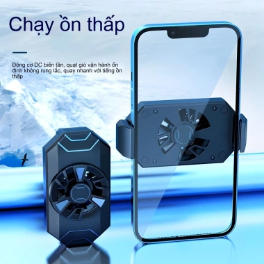 Quạt tản nhiệt điện thoại Coolsen - Làm mát livestream game, kẹp gài sau, giao nhanh, chỉ 82.000₫ 2