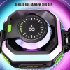 Quạt tản nhiệt điện thoại sò lạnh J86 Pro AI LED RGB Rainbow, từ tính, đóng băng, giá 225.000₫ 6
