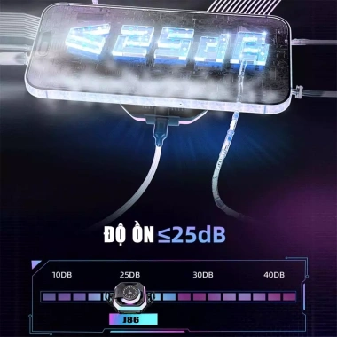 Quạt tản nhiệt điện thoại sò lạnh J86 Pro AI LED RGB Rainbow, từ tính, đóng băng, giá 225.000₫ 8