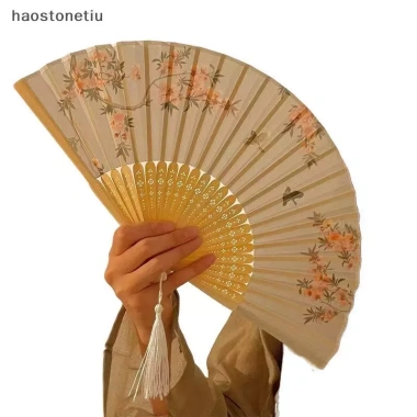 Quạt Tay Gấp NS Phong Cách Trung Hoa Retro Lụa Hoa Nam Nữ Giá 61.600₫