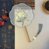 Quạt thêu Trung Quốc GOJO - Quạt cô dâu họa tiết hoa cầm tay, lụa mờ tua rua, giá 85.470₫ 7