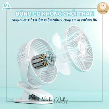 Quạt Tích Điện Chibe 6.000mAh, Đèn Nhỏ Gọn, Cầm Tay, Kẹp Xe Đẩy - Michi Baby MC623 300.000đ 6 Quạt Tích Điện Chibe 6.000mAh, Đèn Nhỏ Gọn, Cầm Tay, Kẹp Xe Đẩy - Michi Baby MC623 300.000đ 6