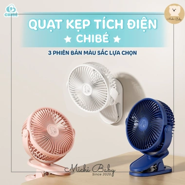 Quạt Tích Điện Chibe 6.000mAh, Đèn Nhỏ Gọn, Cầm Tay, Kẹp Xe Đẩy - Michi Baby MC623 300.000đ 11 Quạt Tích Điện Chibe 6.000mAh, Đèn Nhỏ Gọn, Cầm Tay, Kẹp Xe Đẩy - Michi Baby MC623 300.000đ 11