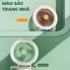 Quạt tích điện để bàn KAW - Đầu xoay tự động 180°, đèn LED, quai treo đa năng, sạc USB - 305.900₫ 8