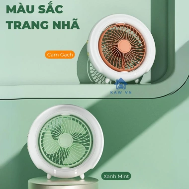 Quạt tích điện để bàn KAW - Đầu xoay tự động 180°, đèn LED, quai treo đa năng, sạc USB - 305.900₫ 8 Quạt tích điện để bàn KAW - Đầu xoay tự động 180°, đèn LED, quai treo đa năng, sạc USB - 305.900₫ 8