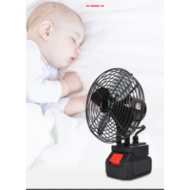 Quạt Tích Điện Để Bàn Pin 1 Công Suất Cao Kèm Sạc, Dễ Cầm Tay, Giá 299k 3