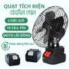 Quạt Tích Điện Đế Pin Để Bàn 2 Tốc Độ Gió, Chạy Liên Tục 6-8h Ưu đãi 798.000₫ 2