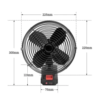 Quạt Tích Điện Đế Pin Để Bàn 2 Tốc Độ Gió, Chạy Liên Tục 6-8h Ưu đãi 798.000₫ 6
