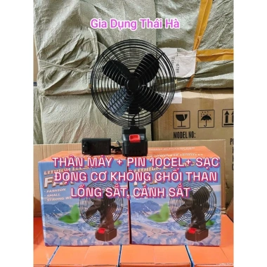 Quạt Tích Điện Mini Thái Hà 10 Cell Để Bàn - Làm Mát Cực Nhanh, Dùng Nhiều Giờ, Giá 125k 2