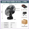 Quạt Tích Điện Mini Thái Hà 10 Cell Để Bàn - Làm Mát Cực Nhanh, Dùng Nhiều Giờ, Giá 125k 4