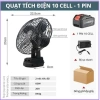 Quạt Tích Điện Mini Thái Hà 10 Cell Để Bàn - Làm Mát Cực Nhanh, Dùng Nhiều Giờ, Giá 125k 10
