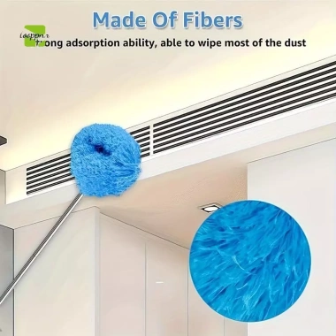 Quạt trần Tooppnn microfiber 80cm - Khăn lau bụi & bàn chải tái dùng, làm sạch nhà nhanh 5