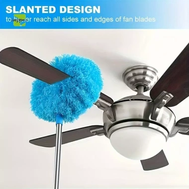 Quạt trần Tooppnn microfiber 80cm - Khăn lau bụi & bàn chải tái dùng, làm sạch nhà nhanh 6