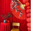 Quạt Trang Trí Tết Hoa Đào Cổ - Thiết Kế Sang Trọng, Giảm Giá Đến 150.000đ