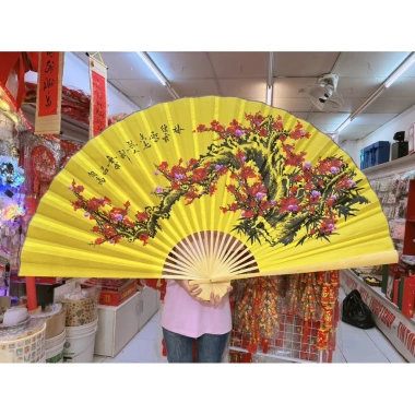 Quạt Trang Trí Tết Hoa Đào Cổ - Thiết Kế Sang Trọng, Giảm Giá Đến 150.000đ