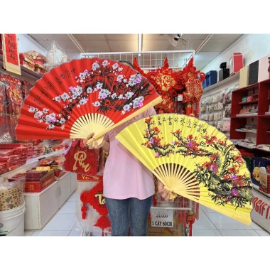 Quạt Trang Trí Tết Hoa Đào Cổ - Thiết Kế Sang Trọng, Giảm Giá Đến 150.000đ 8 Quạt Trang Trí Tết Hoa Đào Cổ - Thiết Kế Sang Trọng, Giảm Giá Đến 150.000đ 8