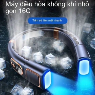 Quạt treo cổ di động USB không cánh, yên tĩnh, nhỏ gọn, đa chức năng - 153.300 VND