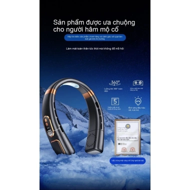 Quạt treo cổ di động USB không cánh, yên tĩnh, nhỏ gọn, đa chức năng - 153.300 VND 8 Quạt treo cổ di động USB không cánh, yên tĩnh, nhỏ gọn, đa chức năng - 153.300 VND 8
