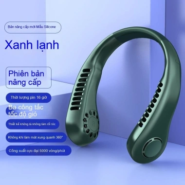 Quạt treo cổ di động USB không cánh, yên tĩnh, nhỏ gọn, đa chức năng - 153.300 VND 23 Quạt treo cổ di động USB không cánh, yên tĩnh, nhỏ gọn, đa chức năng - 153.300 VND 23