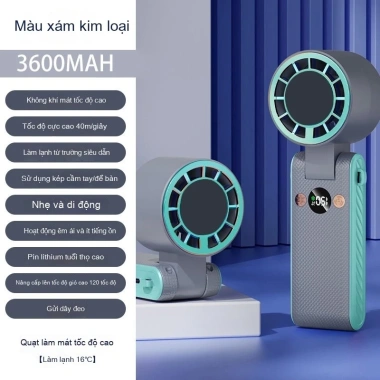 Quạt treo cổ gập lại mini USB, yên tĩnh 120 tốc độ, công suất cao, tiết kiệm năng lượng, chỉ 200.900₫ 10