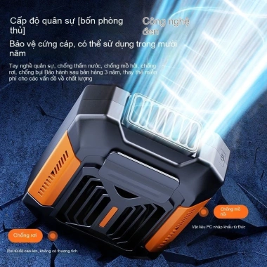 Quạt treo eo Đức, đèn LED và sạc USB, giảm giá mùa hè ngoài trời 200.200đ 3