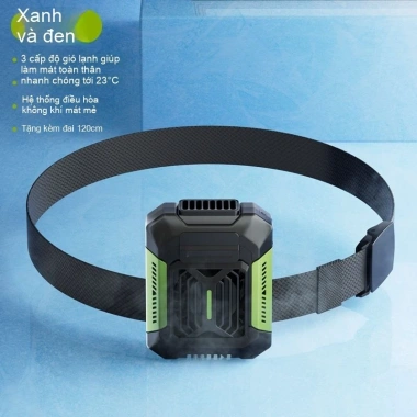 Quạt treo eo Đức, đèn LED và sạc USB, giảm giá mùa hè ngoài trời 200.200đ 15