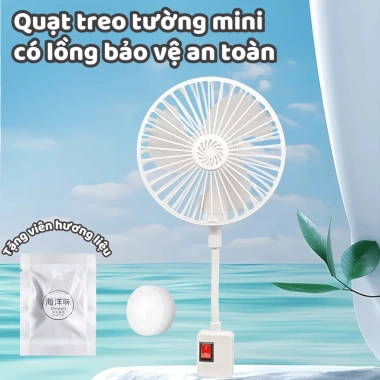 Quạt Treo Tường Life Plus QTT02 360 Xoay Lồng Toả Hương Dùng Nhà Bếp va Tắm Giá 111k 2 Quạt Treo Tường Life Plus QTT02 360 Xoay Lồng Toả Hương Dùng Nhà Bếp va Tắm Giá 111k 2