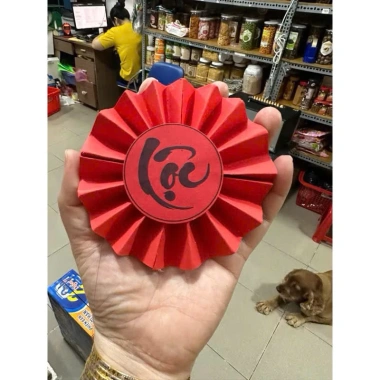 Quạt tròn giấy 12cm - Chữ trang trí quà Tết, giảm giá 20% chỉ 5.500 VND 6