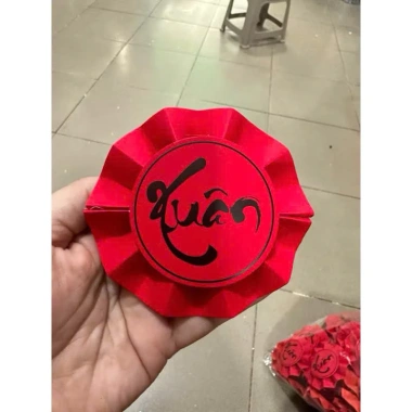 Quạt tròn giấy 12cm - Chữ trang trí quà Tết, giảm giá 20% chỉ 5.500 VND 7