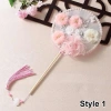 Quạt Tròn Vintage NAMSHEVA Hoa Bướm Vải Tay Cầm Dài - Phong Cách Retro Cô Dâu, Giá Ưu Đãi 88.110₫ 10