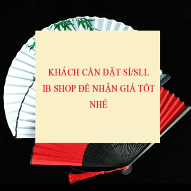 Quạt Vải In Họa Tiết - Phụ Kiện Cosplay và Chụp Ảnh Cầm Tay, Quà Tặng Xinh Xắn Phong Cách Trung Quốc, Giá 25.000₫