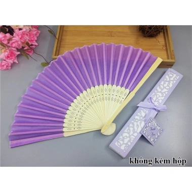 Quạt Xếp Bằng Tre Lụa Đen 21cm - Trang Trí Bàn Phong Cách Trung Hoa, Phụ Kiện Chụp Ảnh, Giá 25.000 VND 6