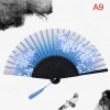 Quạt Xếp Cầm Tay Bằng Lụa - Phong Cách Trung Hoa Cổ Điển Gập Gọn Giá 46.640 VND 15