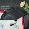 Quạt xếp cầm tay nan tre đen - Đạo cụ chụp ảnh Trung Nhật, phụ kiện múa cổ trang, chỉ 56.000₫ 6