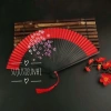 Quạt xếp cầm tay nan tre đen - Đạo cụ chụp ảnh Trung Nhật, phụ kiện múa cổ trang, chỉ 56.000₫ 9