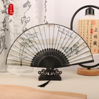 Quạt Xếp Cầm Tay Phong Cách Trung Hoa - Quạt Cổ Trang Chụp Ảnh, Phụ Kiện Hán Phục Sườn Xám, Giá chỉ 49.000₫