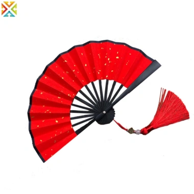 Quạt Xếp Mini 4 inch Giấy Mạ Vàng Xanh Lá Đậm - Gấp Gọn Tiện Dụng, Nhiều Màu, Giá 101k 4
