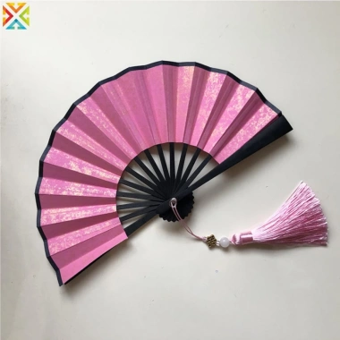 Quạt Xếp Mini 4 inch Giấy Mạ Vàng Xanh Lá Đậm - Gấp Gọn Tiện Dụng, Nhiều Màu, Giá 101k 8