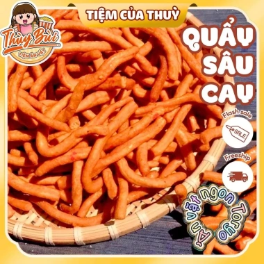 Quẩy Sâu Cay 500g - Snack Bánh Thơm Giòn Tan, Vừng Cay, Giá 30.000₫ (giảm từ 38.100₫) 2