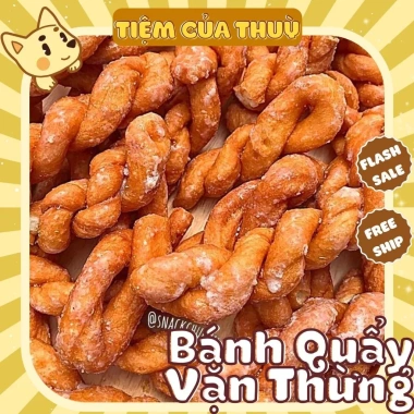 Quẩy Xoắn Đường 1KG Giòn Tan - Đồ Ăn Vặt Thơ 1.990, Giá Ưu Đãi 35k