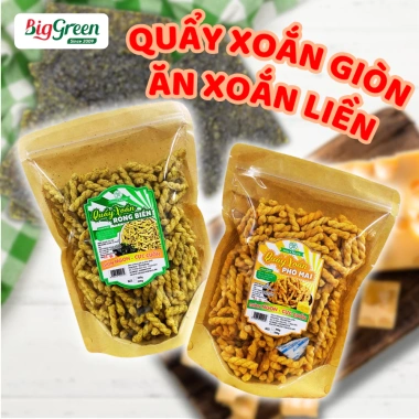 Quẩy xoắn Rong Biển Phomai 500g gói zip - Giá ưu đãi 59.000₫ tại Điện Biên