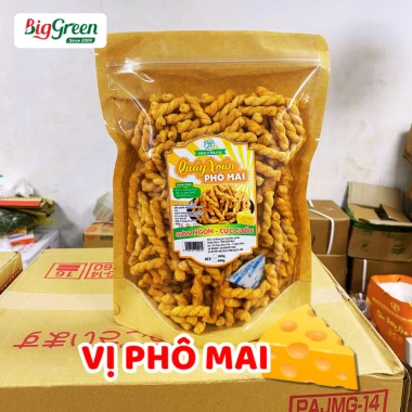 Quẩy xoắn Rong Biển Phomai 500g gói zip - Giá ưu đãi 59.000₫ tại Điện Biên