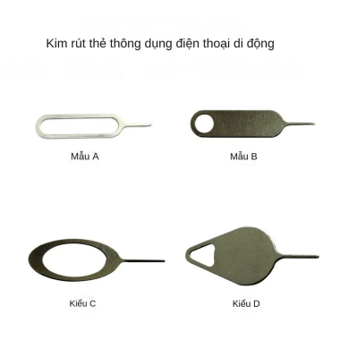 Que Chọc Sim Inox Mạ Kẽm Đa Dụng - Phù Hợp Apple iPhone 16/15/14/13 Pro Max, OPPO, Huawei, Samsung, Giá Chỉ 6.500đ