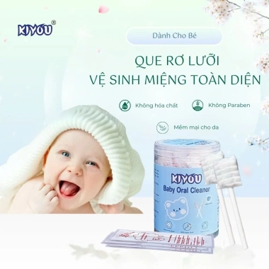 Que gạc rơ lưỡi Vcoool cho bé sơ sinh - Hộp 30 que vệ sinh răng miệng Uni Baby 25.000₫ 5