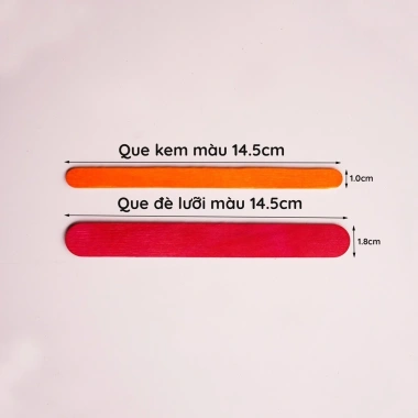 Que kem đa màu, que đè lưỡi nhiều màu làm mô hình, lọ hoa, lọ cắm bút handmade giá 20.000 3